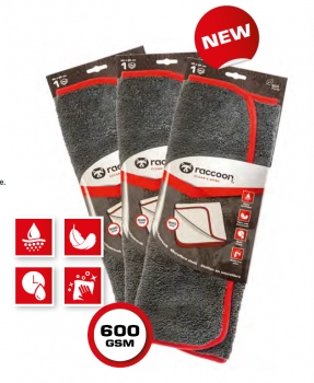 LAVETA POLISH MICROFIBRE RACCOON 40X40 (1 BUC/PACHET) - (HK0730110) 0